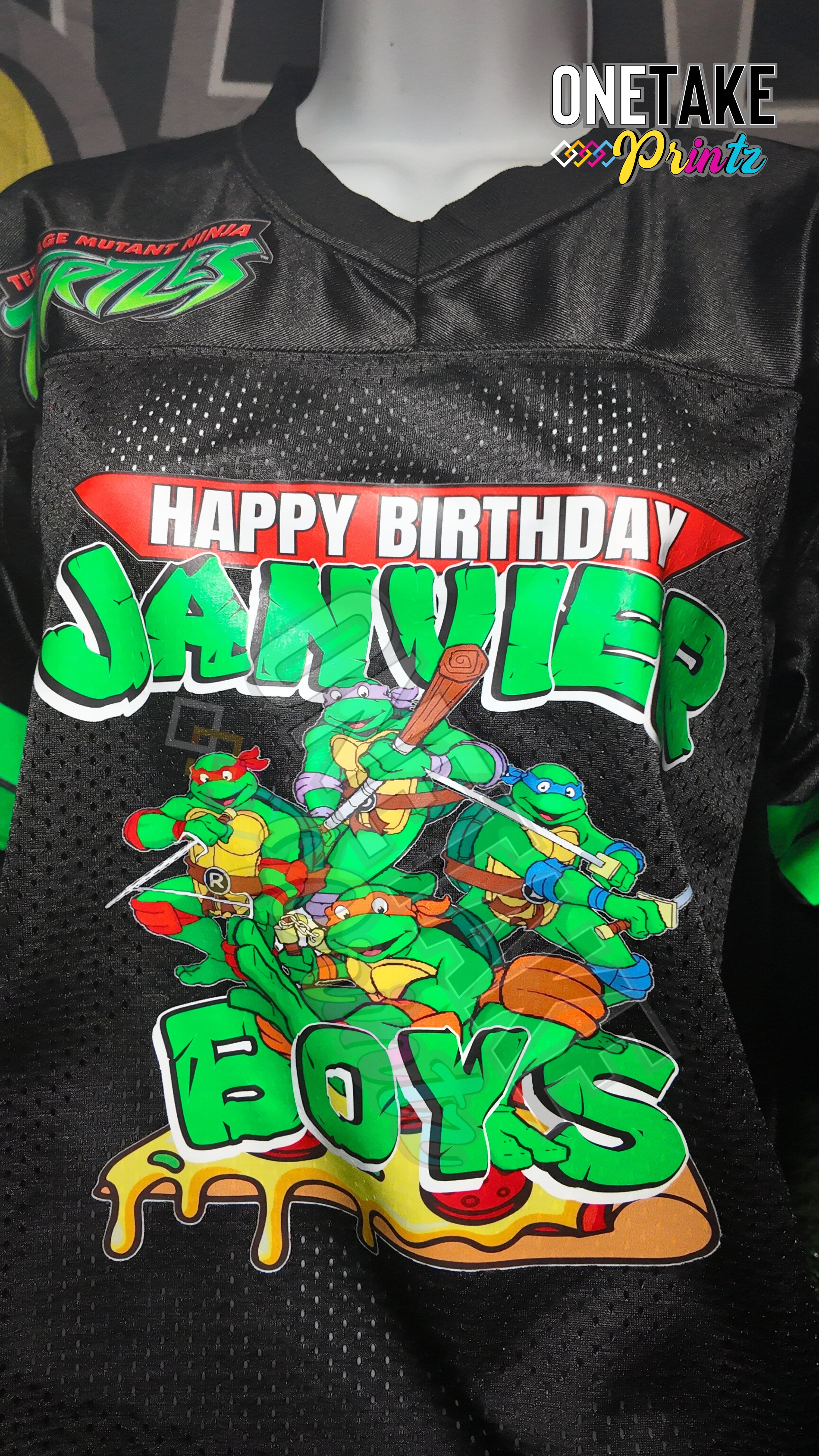 TMNT Custom Birthday Jerseys