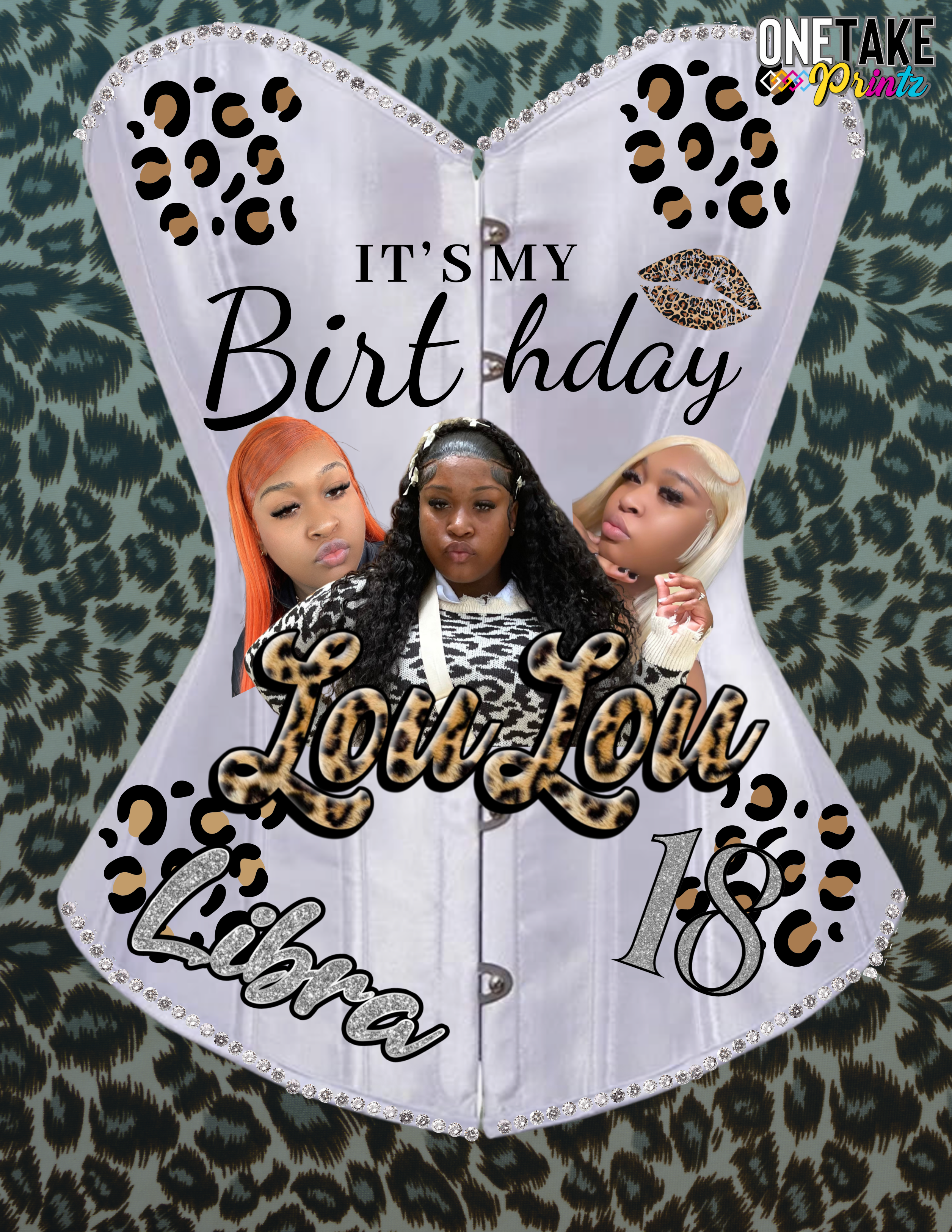 Personalized Custom Birthday Corset /Jeans , BirthdayOutfit Inspo, Themed Corset