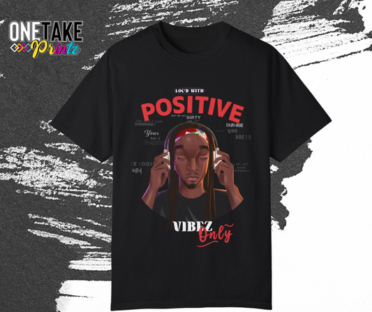 "Loc'd With Positive Vibes Only Shirt" Cartoon