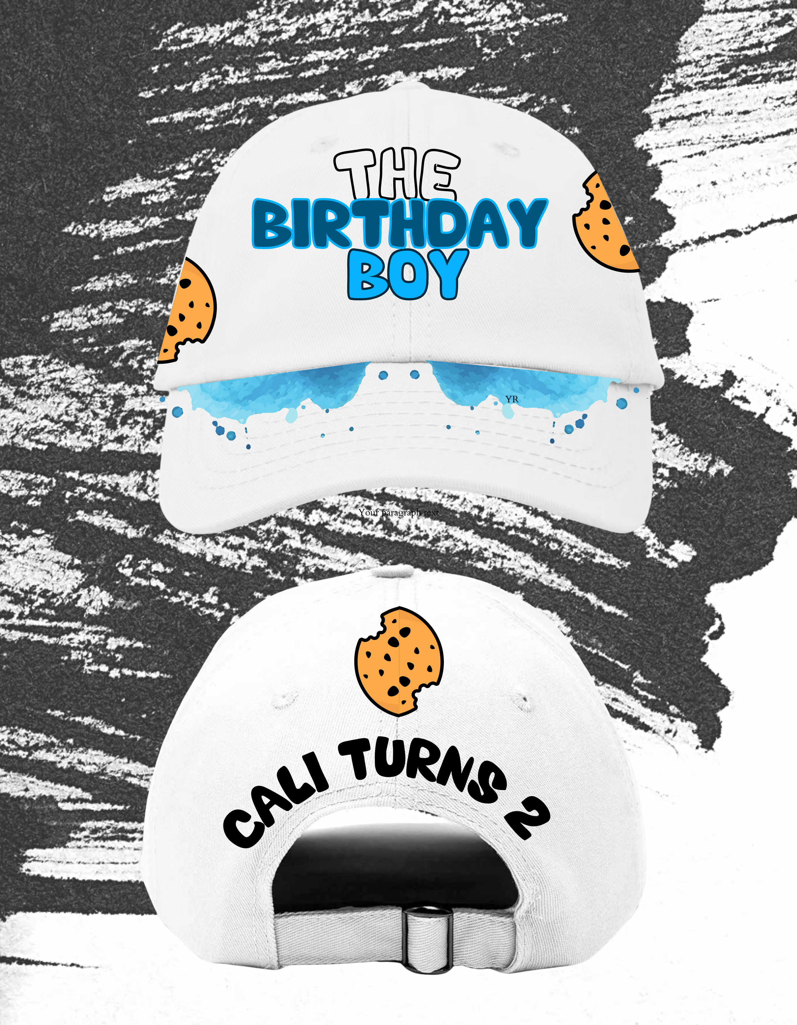 Kids Cookie Monster Birthday Outfit Set , Cookie Monster, Birthday Outfit, Custom Hat, Custom Shoes ZW