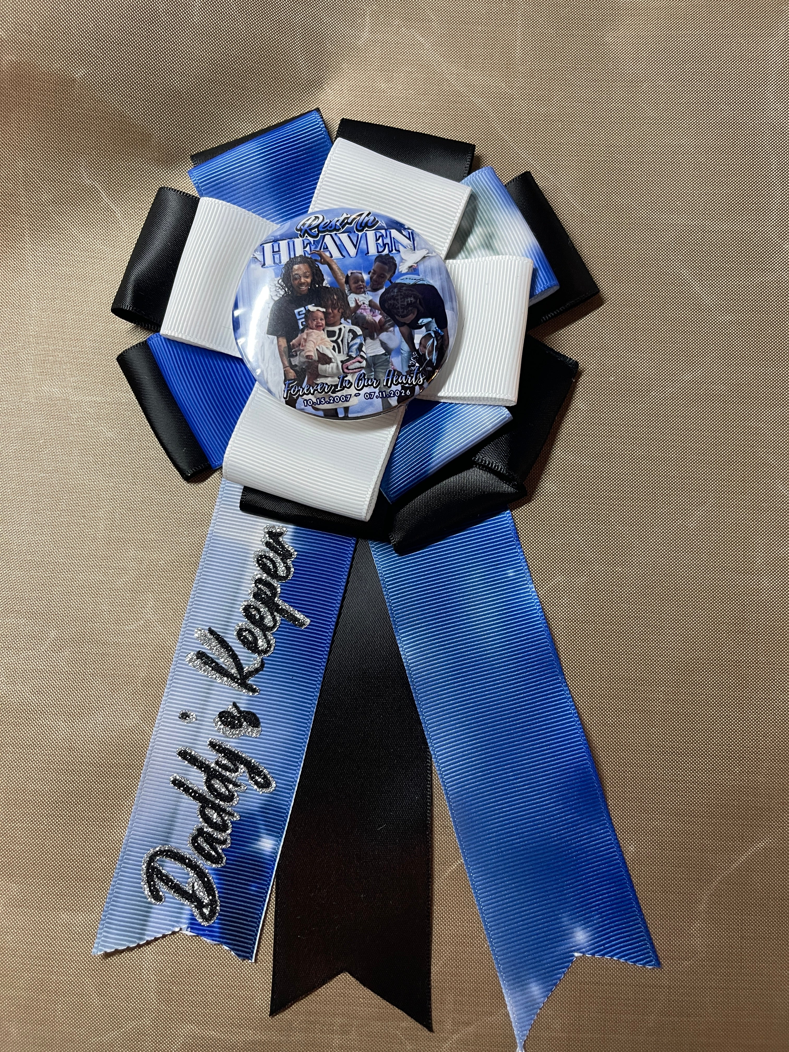 Fully Personalized Ribbon Button