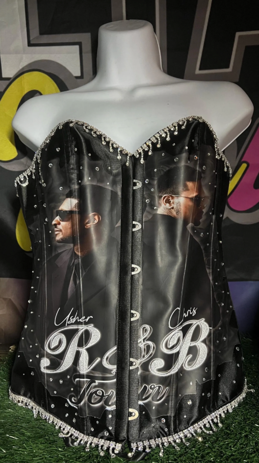 Chris Brown & Usher Floral Corset