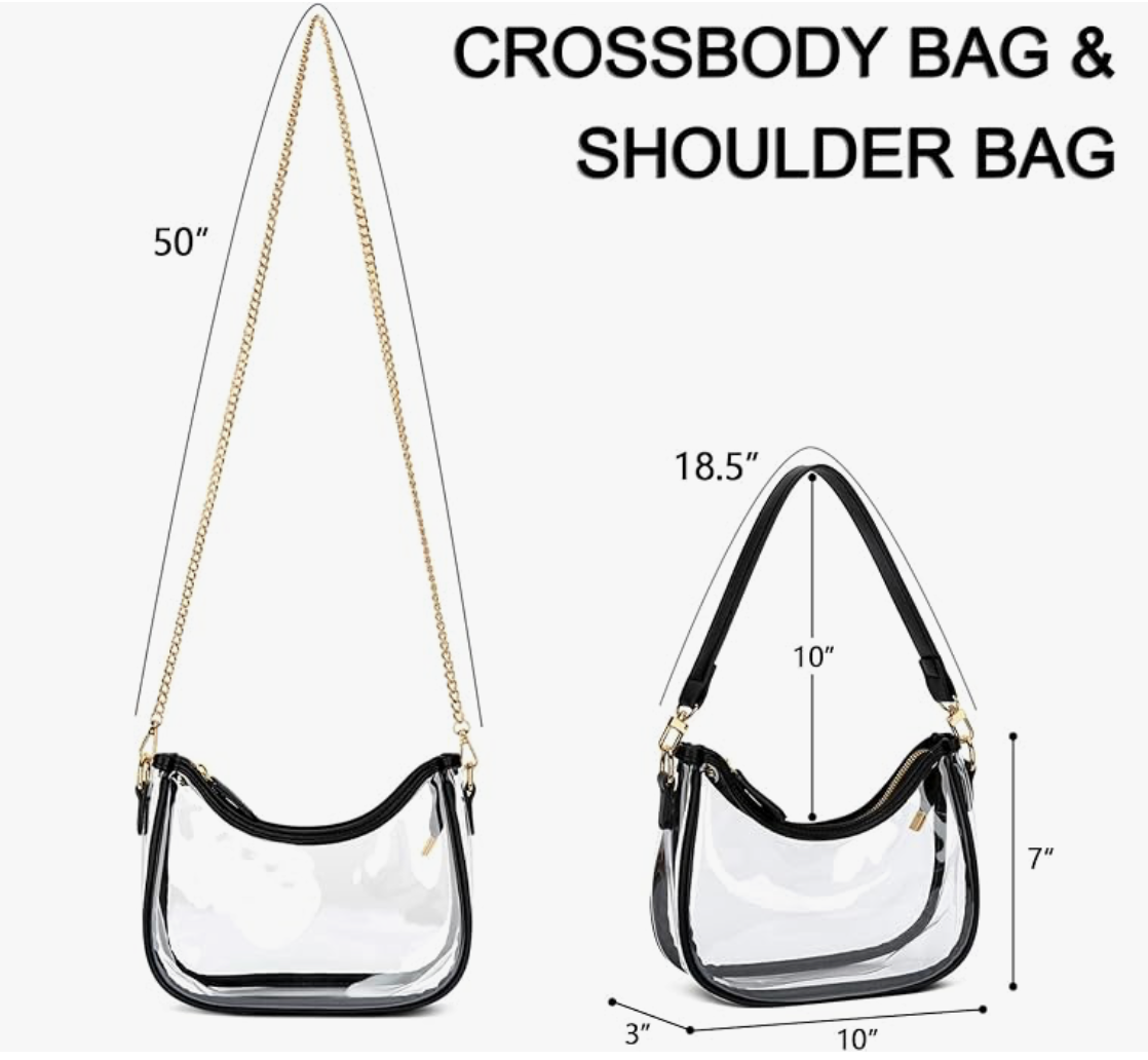 R&B Tour Chris & Usher  Clear Tour Purse, Concert Clear Purse