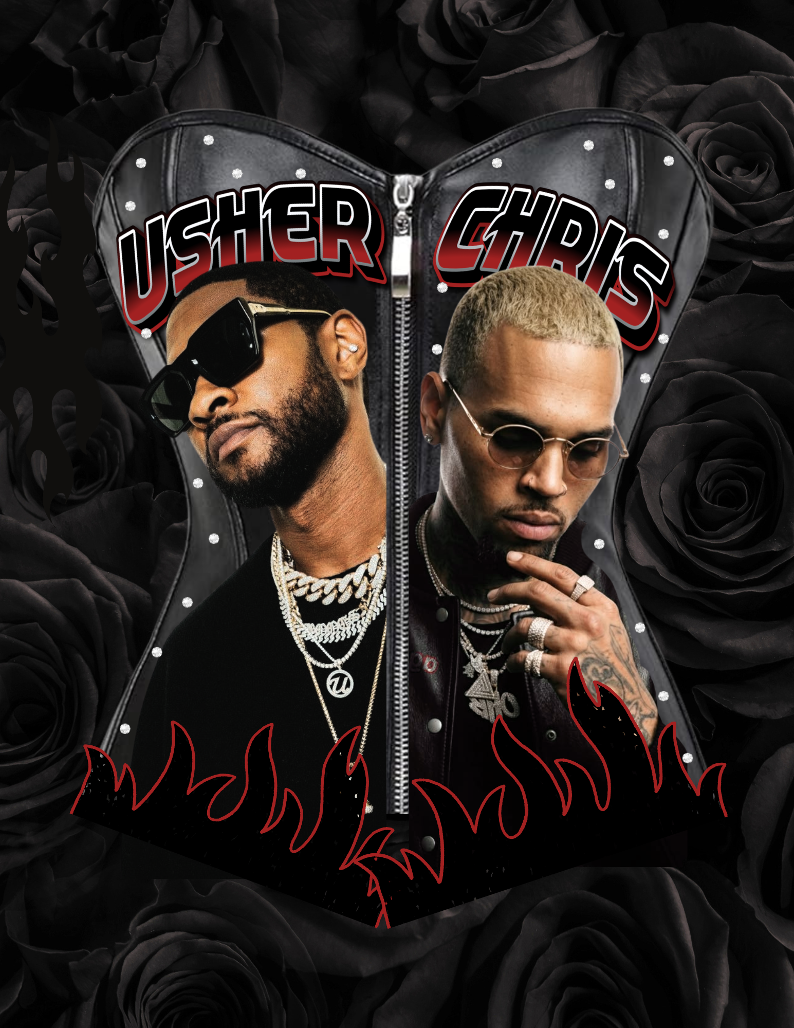 Leather R&B Chris/Usher Corest
